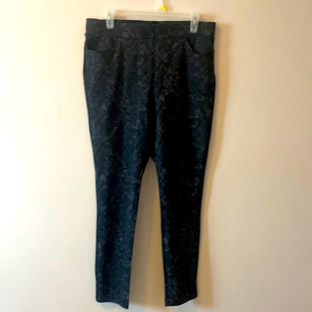 stretchy black and grey slim fit pants